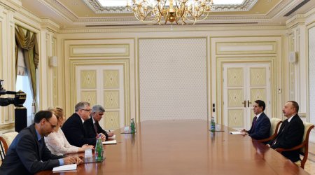 İlham Əliyev Herbert Salberi qəbul etdi