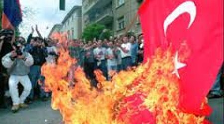 Turkish, Azeri flags burnt in Armenia at event to mark mass killings by Ottomans 