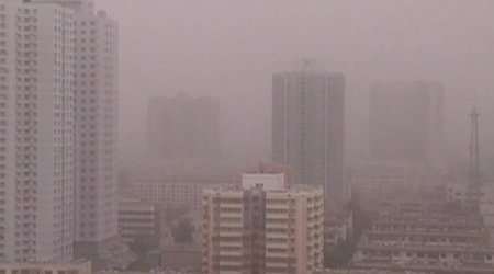 Песчаная буря в Китае