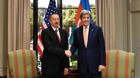 Ilham Aliyev met with John Kerry