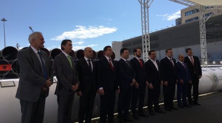 TAP-ın tikintisinə başlanması ilə bağlı rəsmi mərasim başa çatıb