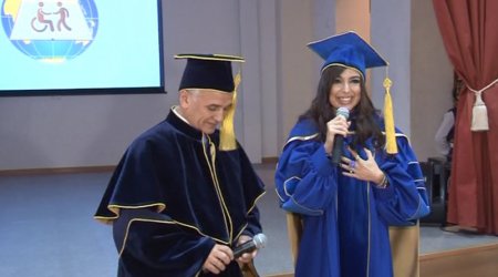 Leyla Aliyeva was awarded the diploma of Honorary Professor of Moscow State University of Humanities and Economics