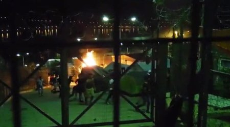 Массовая драка мигрантов - ВИДЕО