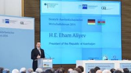 Ilham Aliyev attended the opening of Azerbaijani-German Economic Forum in Berlin