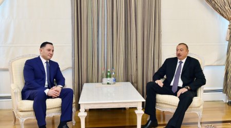İlham Əliyev Gürcüstanın Dövlət Təhlükəsizliyi Xidmətinin rəisini qəbul etdi