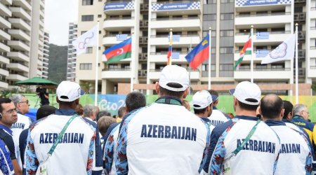 Azerbaijani flag raised in Rio Olympic village