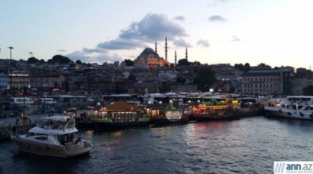 Eminönü iskələsi, Qalata körpüsü və İstanbulun mənzərəli şəfəqləri - FOTOREPORTAJ