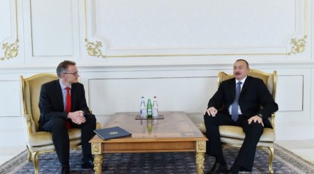 Azərbaycan prezidenti Almaniyanın yeni səfirinin etimadnaməsini qəbul etdi
