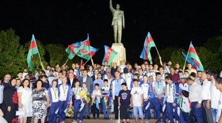 Azərbaycanın Olimpiya yığması vətənə döndü