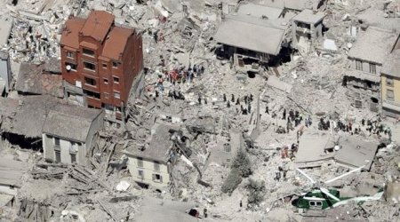 Aerial shots of earthquake-hit Italy