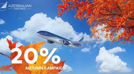 Azerbaijan Airlines announces 20% discount within new autumn campaign