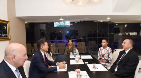 Ilham Aliyev, his spouse met with President of World Chess Federation