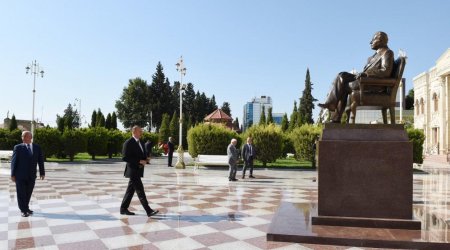 Prezident İlham Əliyev Xaçmaz rayonuna gedib