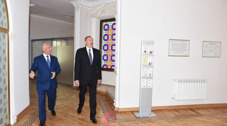 İlham Əliyev Xaçmazda Nikah evinin açılışını etdi