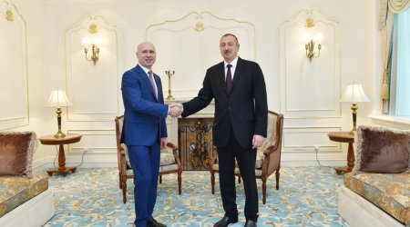 Azərbaycan Prezidenti Moldovanın Baş naziri ilə görüşdü
