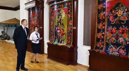 Ilham Aliyev attends opening of Mingachevir Museum of History