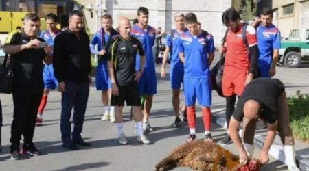 Футболисты совершили жертвоприношение