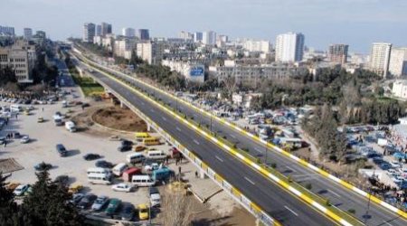 Ziya Bunyadov avenue in Baku closed due to heavy rains