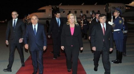 Xorvatiya prezidenti Azərbaycana rəsmi səfərə gəlib