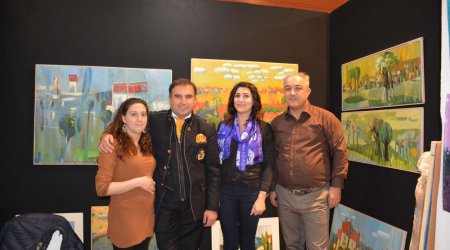 Azerbaijani artist`s works displayed at “Art Shopping” international festival