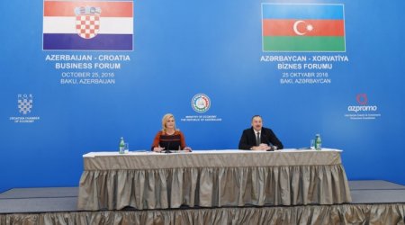 İlham Əliyev biznes forumda iştirak edib - FOTO