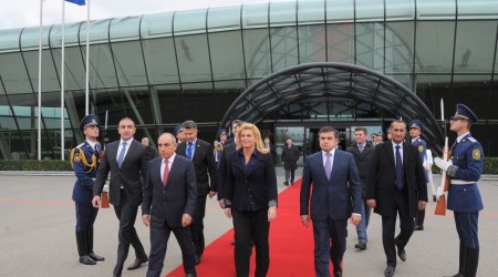 Xorvatiya Prezidentinin Azərbaycana rəsmi səfəri başa çatıb