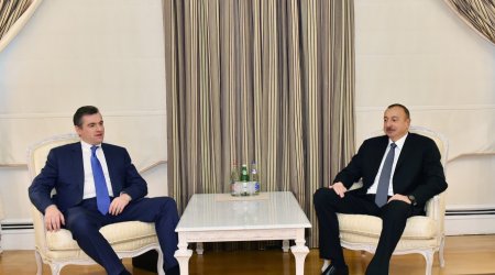İlham Əliyev Leonid Slutskini qəbul etdi