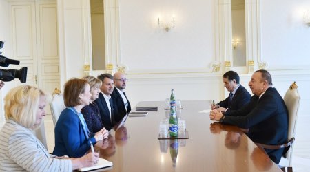 İlham Əliyev Böyük Britaniya rəsmisini qəbul edib - YENİLƏNİB
