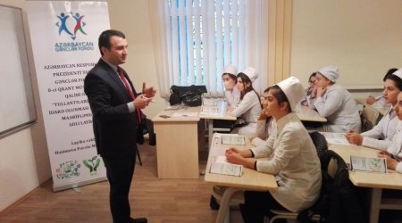 Şagirdlər tullantıların düzgün idarə olunması ilə bağlı maarifləndirilib - FOTOLAR