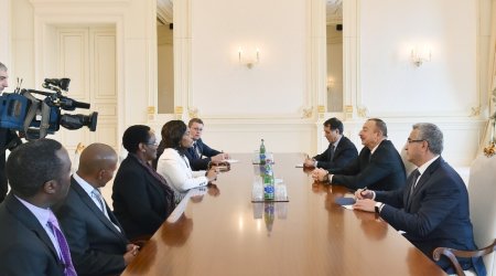 İlham Əliyev CAR nümayəndə heyətini qəbul etdi