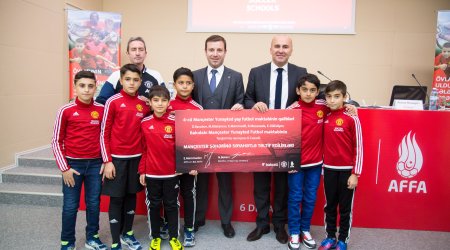 Mançester Yunayted Yay Futbol Məktəbinin qalibləri Mançesterə yola düşürlər