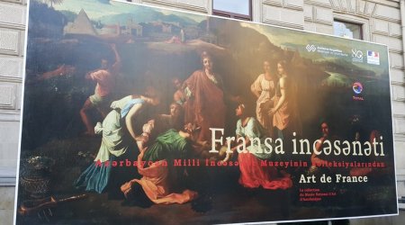 Fransa incəsənəti Bakıda sərgilənir - FOTOLAR