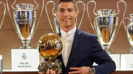  Ronaldo beats Lionel Messi to win Ballon d'Or 2016