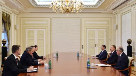 İlham Əliyev ABŞ Dövlət Departamentinin xüsusi elçisini qəbul edib - YENİLƏNİB