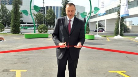 İlham Əliyev yeni salınmış parkın açılışında iştirak edib - YENİLƏNİB