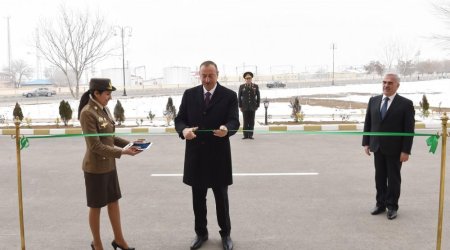 Naxçıvanda FHN əməkdaşları üçün tikilən bina istifadəyə verildi