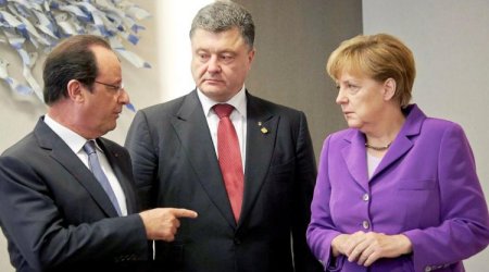 Poroşenko, Merkel və Olland arasında telefon danışığı