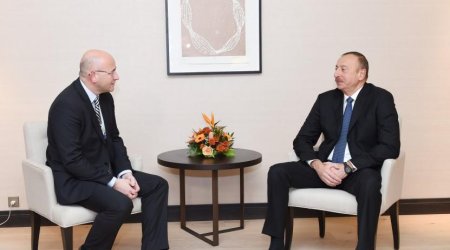 İlham Əliyev Geri Edrü Kumbe ilə görüşdü