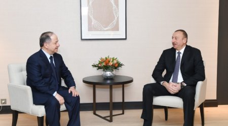İlham Əliyev Məsud Bərzani ilə görüşdü