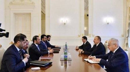 İlham Əliyev Qətərin XİN rəhbərini qəbul edib - YENİLƏNİB