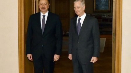 İlham Əliyev Belçika kralı ilə görüşüb
