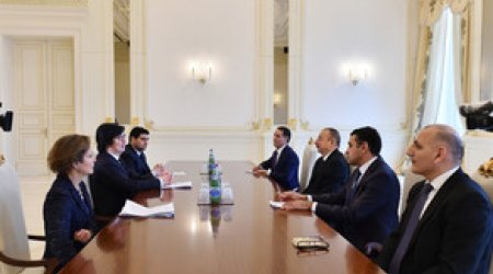 Prezident İlham Əliyev Fransanın Dövlət katibini qəbul edib