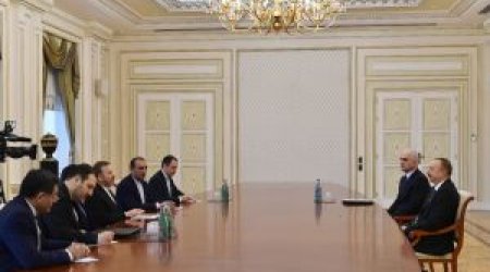 İlham Əliyev İranlı naziri qəbul edib