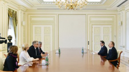 İlham Əliyev Herbert Salberi qəbul edib