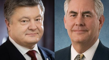 Poroşenko və Tillerson arasında telefon danışığı olub