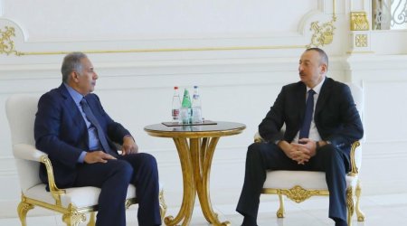 İlham Əliyev Qətərin sabiq Baş nazirini qəbul edib
