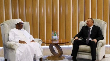 Azərbaycan və Mali prezidentlərinin görüşü olub