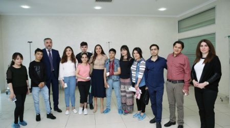 Leyla Əliyeva Talassemiya Mərkəzində olub