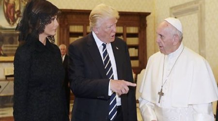 Roma Papası Melaniya Trampdan ərinin nə ilə qidalandığını soruşub – VİDEO