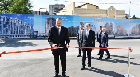 Prezident Nərimanov Rayon Məhkəməsinin yeni inzibati binasının açılışında - FOTOLAR